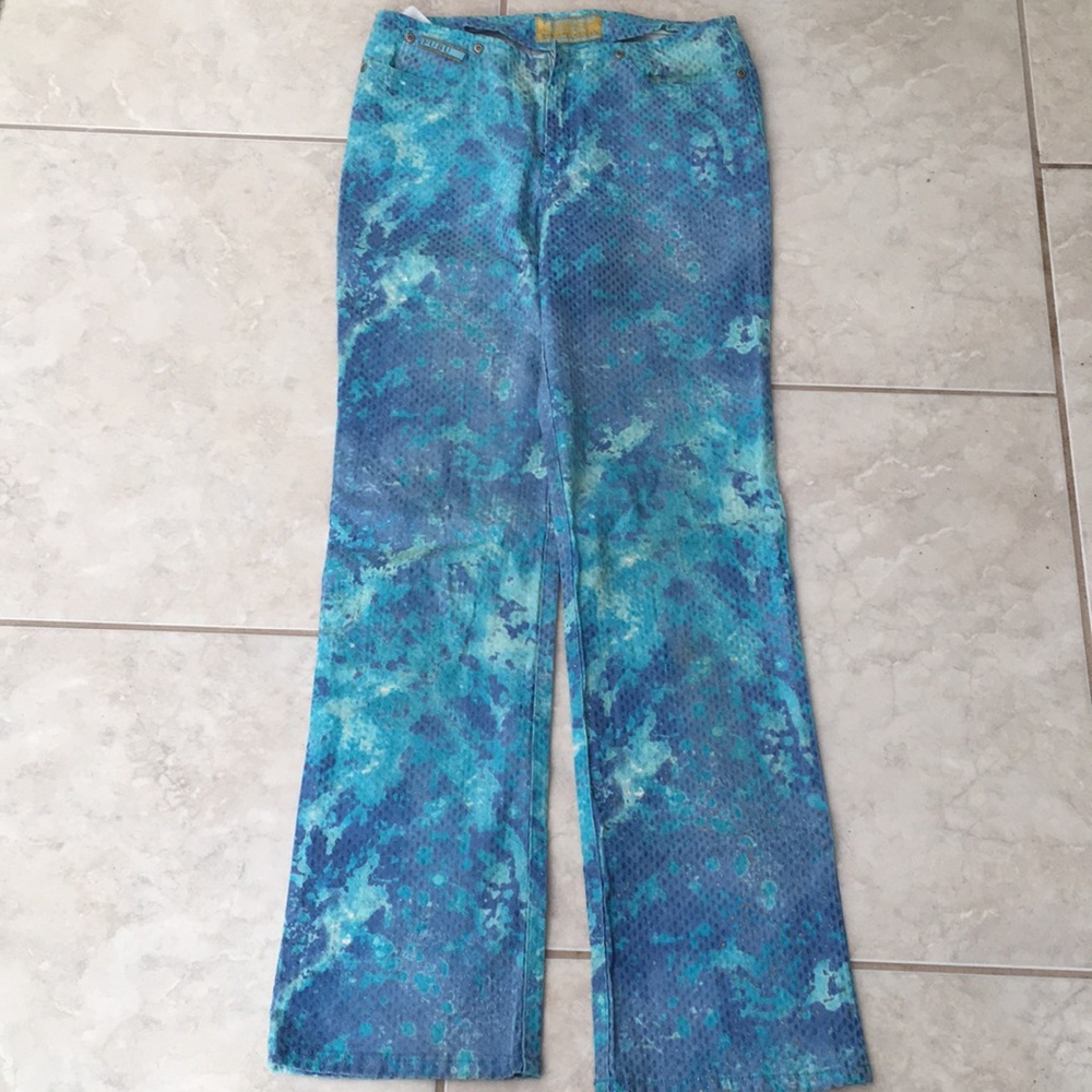 Fubu retro tie dye jeans